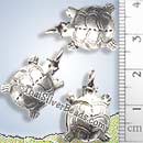 Turtle Silver Charm - P0092- (1 Piece)