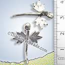 Thai Dragonfly Silver Pendant - P0132- (1 Piece)