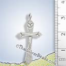 Cross Handmade Silver Pendant - P0161- (1 Piece)