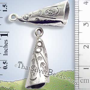 Silver Wigwam Print Pendant - P0210- (1 Piece)_1
