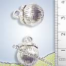 Mangosteen Silver Bell Charm - P0226- (1 Piece)