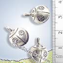 Ladybird Bell Silver Charm - P0232- (1 Piece)