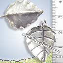 Peepal Silver Leaf Pendant - P0238- (1 Piece)