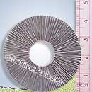 Circular Dark Brushed Silver Pendant - P0296- (1 Piece)