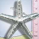 Discontinued Large StarFish Silver Pendant - P0332 - (1 Piece)