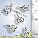Looped Silver Charm - P0607 - (1 Piece)
