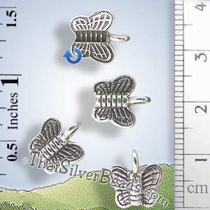 Butterfly Silver Charm - P0693 - (1 Piece)_1