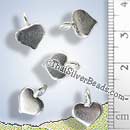 Shiny Heart Thai Silver Charm - P0715 - (1 Piece)