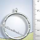 Circular Stamped Hoop Pendant - P0726 - (1 Piece)