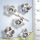 Flower Silver Charm - P0732 - (1 Piece)