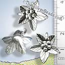 Hill Tribe Flower Charm - P0738 - (1 Piece)