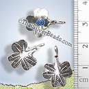 Discontinued Three Leaf Clover Silver Charm - P0739 - (1 Piece)