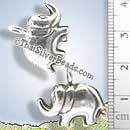 Elephant Silver Charm - P0775- (1 Piece)