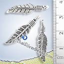 Drop Leaf Silver Pendant - P0931 - (1 Piece)