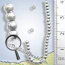 Strands - Round Shape Silver Beads - B0028 - 9 inch (22.8 cm)