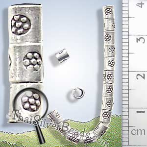 Strands - Stamped - B0045 - 9 inch (22.8 cm) - Approx 66 Beads_1